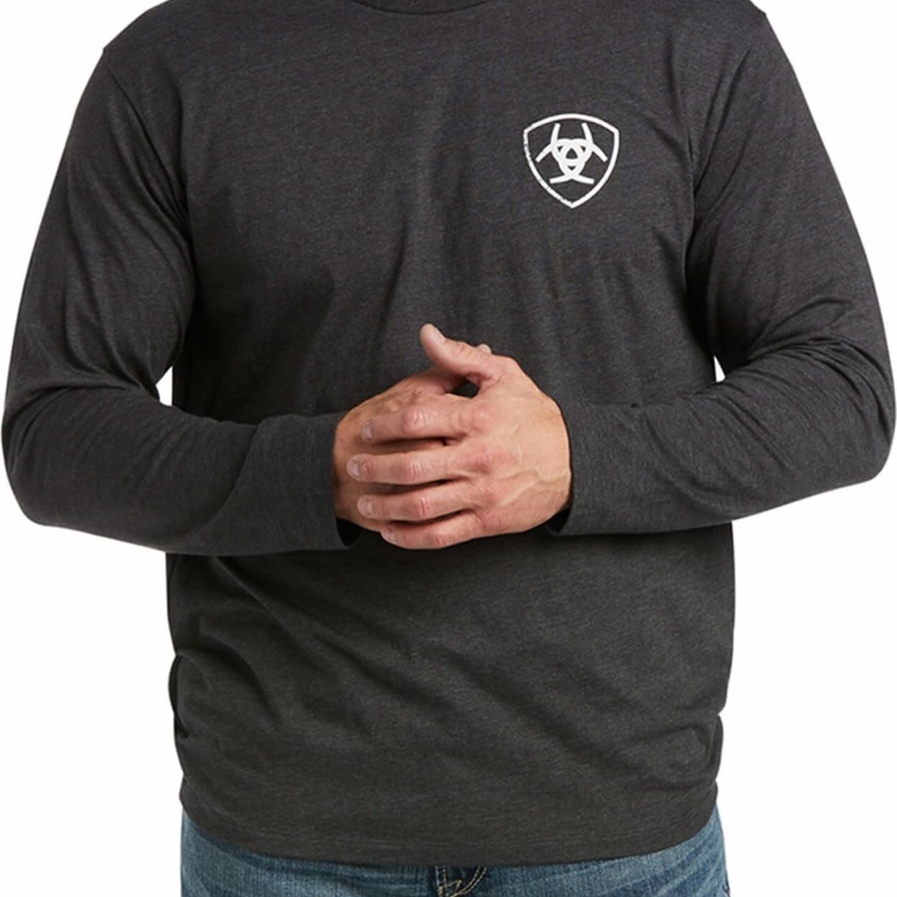 Ariat mens flag logo long sleeve